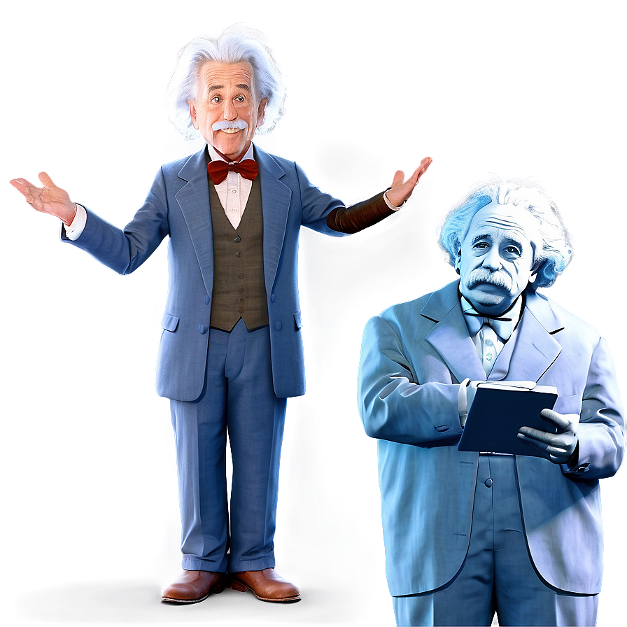 Cartoon Einstein Explaining Png Wvt