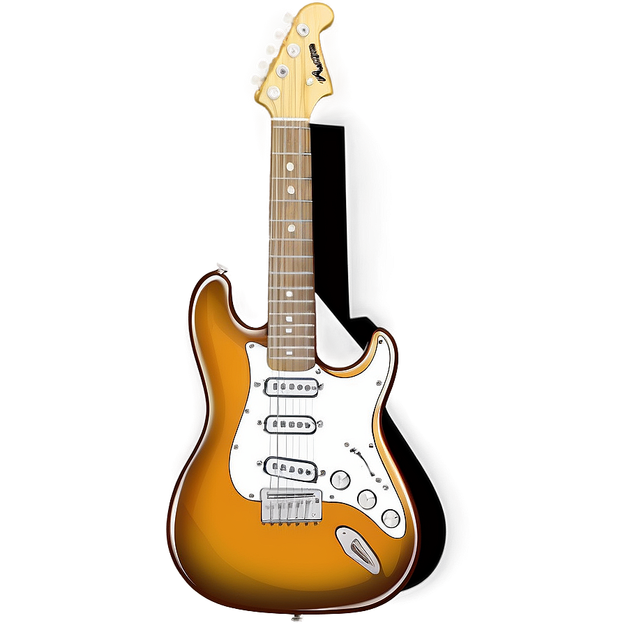 Cartoon Electric Guitar Png 05252024