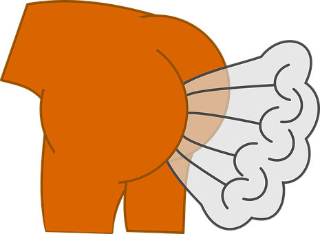 Cartoon Elephant Blowing Air