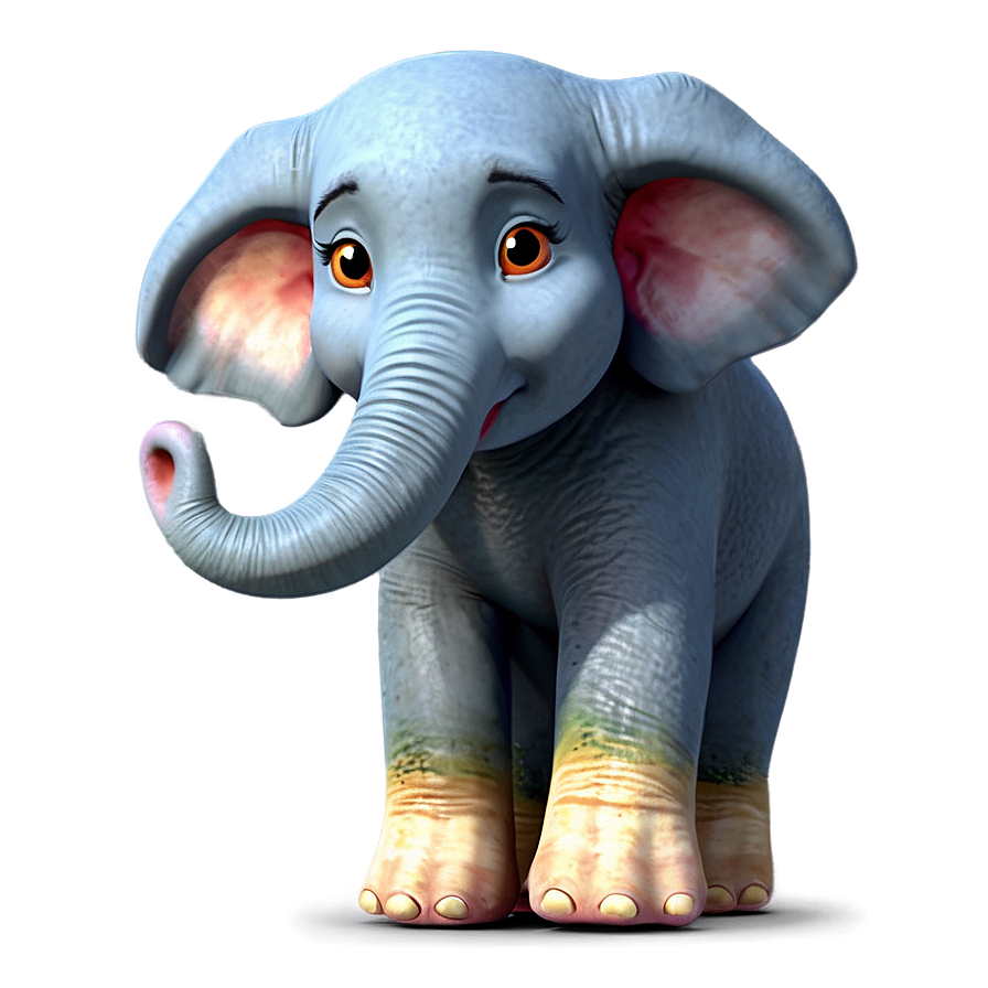 Cartoon Elephant Character Png Opn