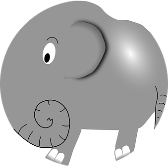 Cartoon Elephant Graphic