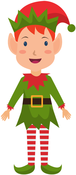 Cartoon Elf On The Shelf Character