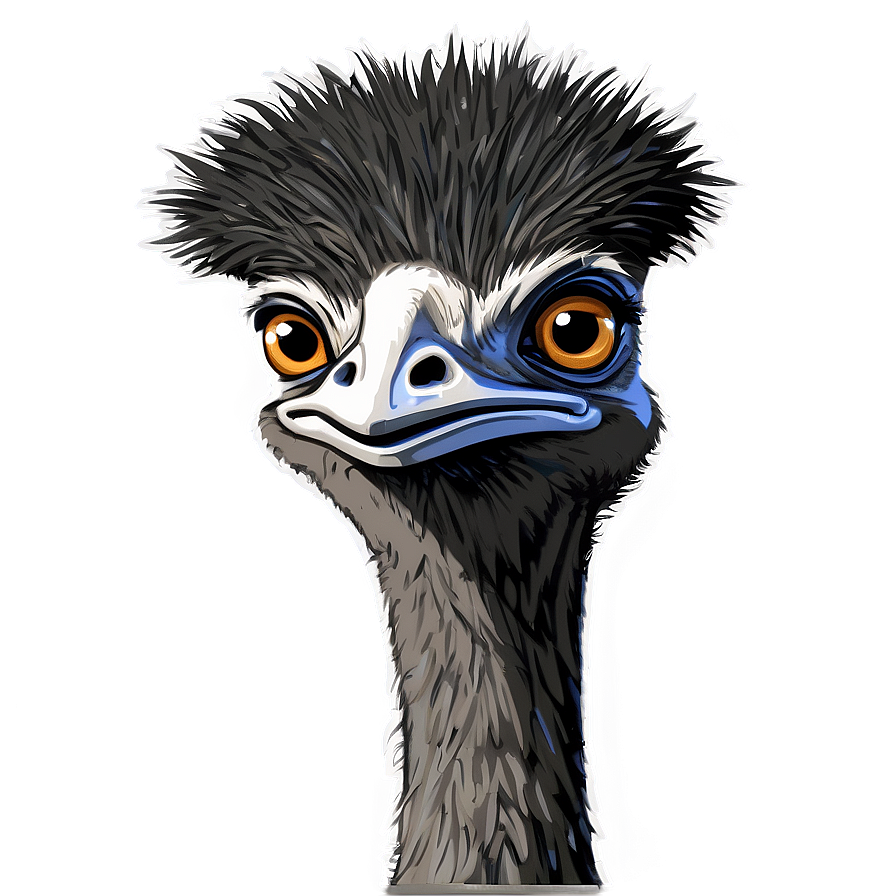 Cartoon Emu Png 06252024