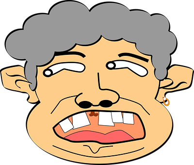 Cartoon Exaggerated Facial Expression