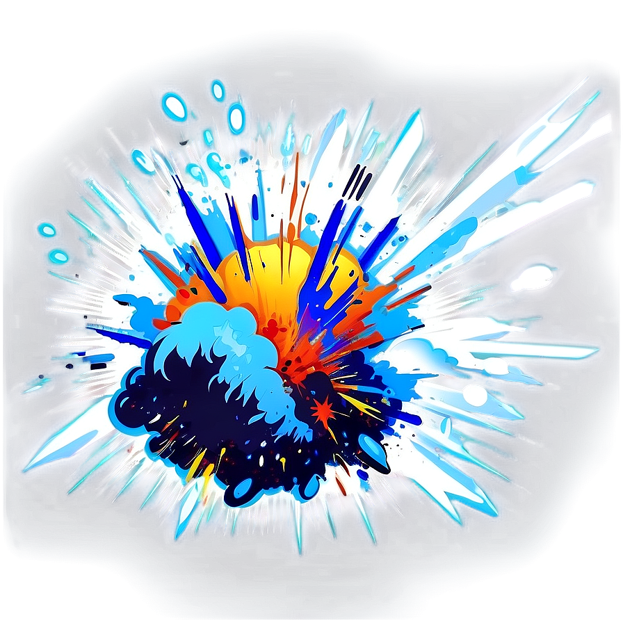 Cartoon Explosion Scene Png Hwg91