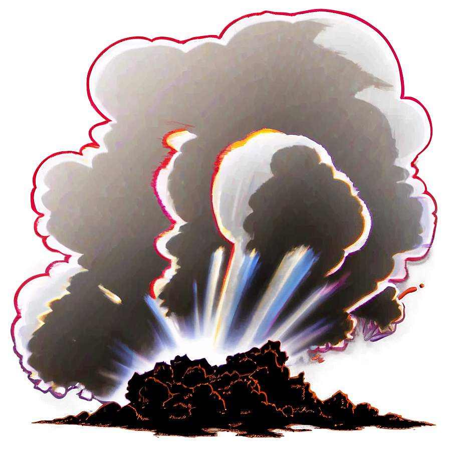 Cartoon Explosion Silhouette Png 3