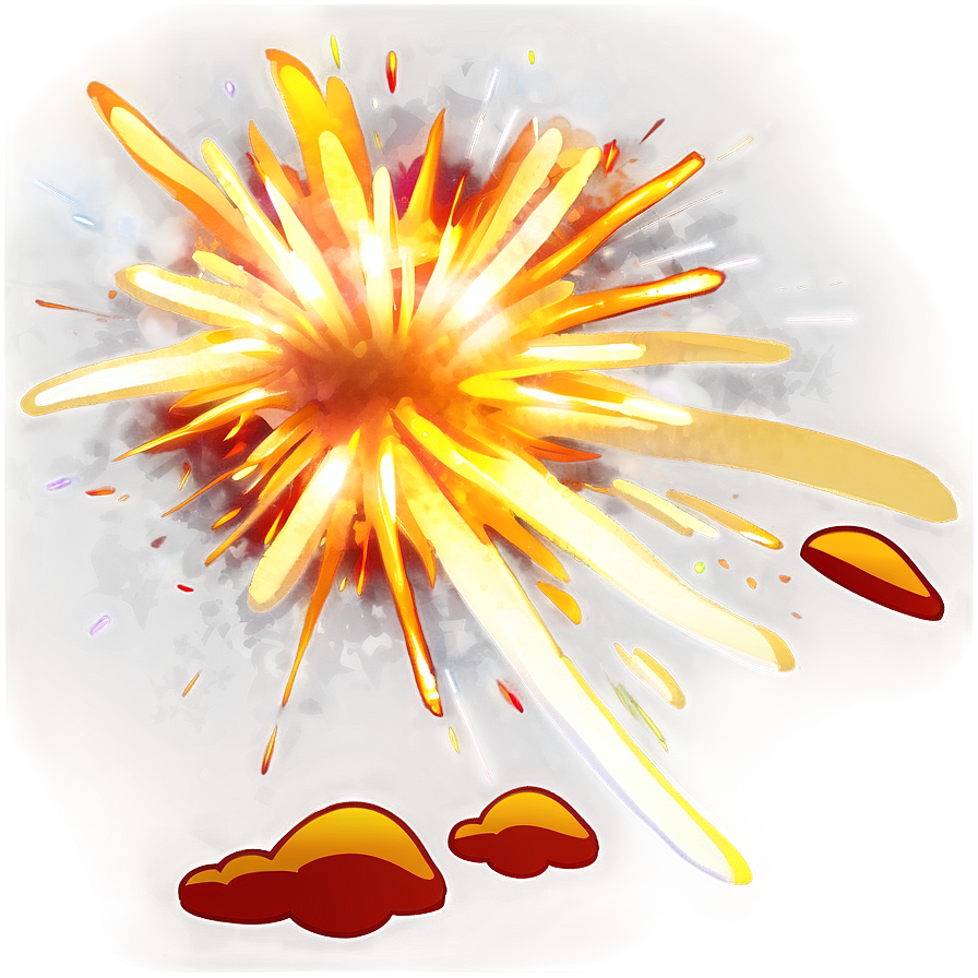 Cartoon Explosion With Light Png 06212024