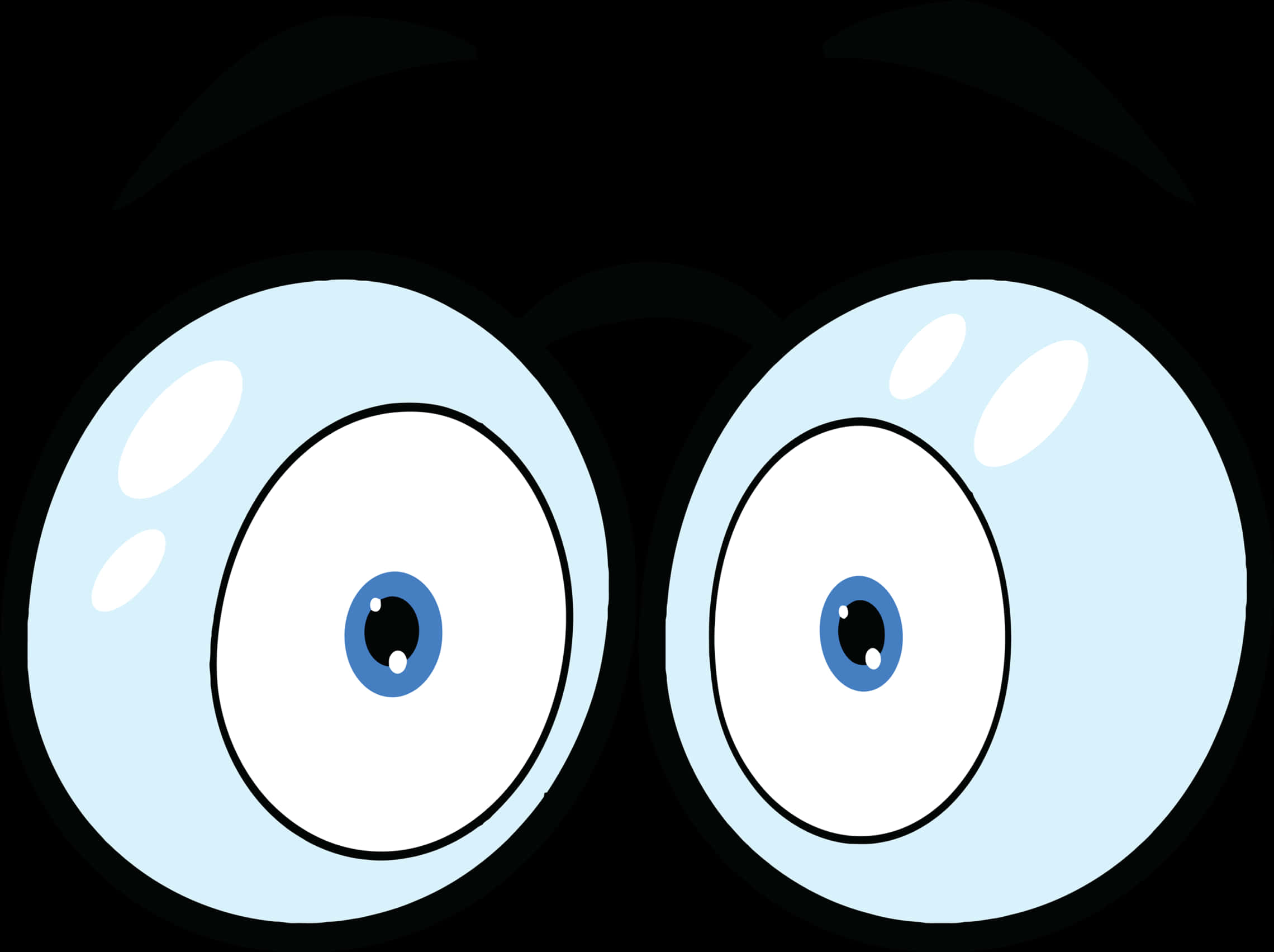 Cartoon Eyes Vector Illustration