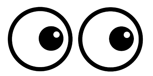 Cartoon Eyes Vector Illustration