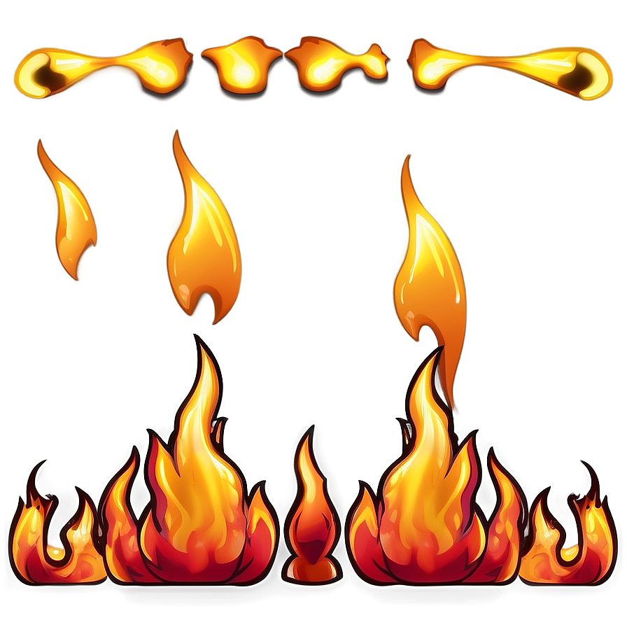 Cartoon Fire Flame Png 06212024