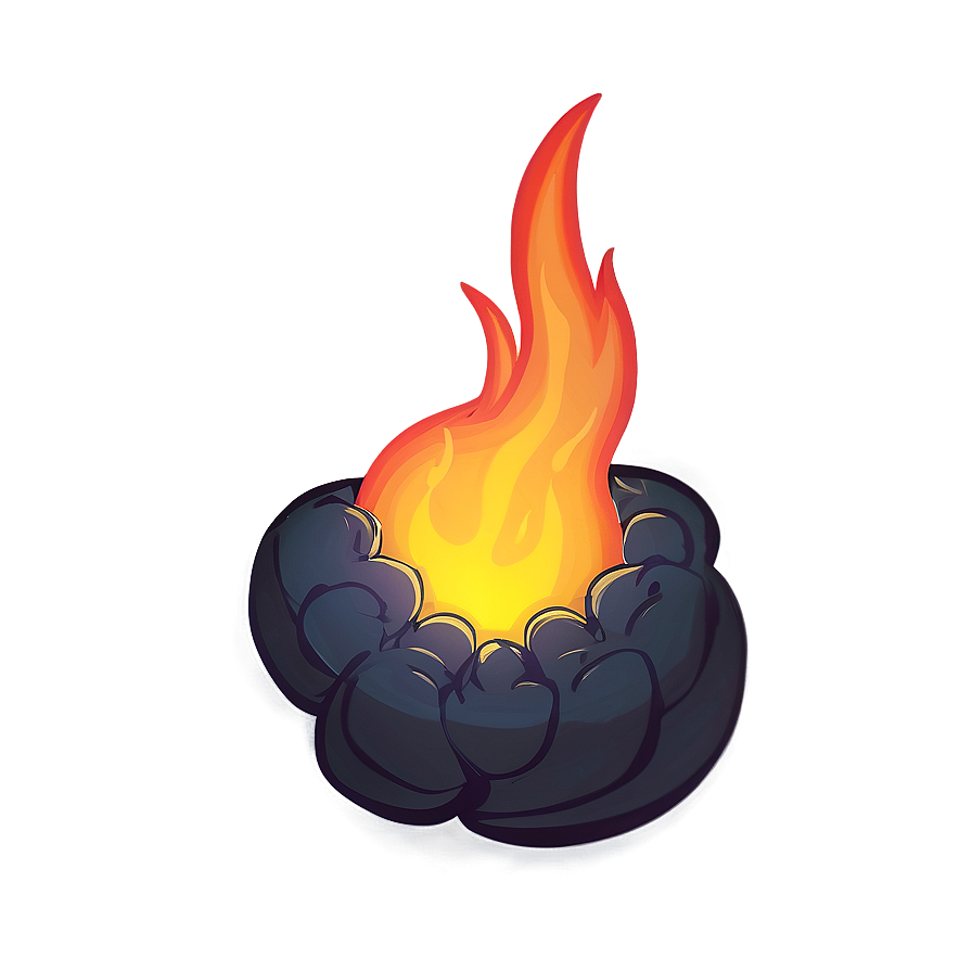 Cartoon Fireball Png Kac45