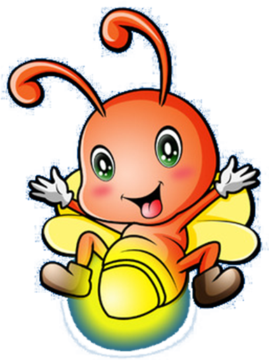 Cartoon Firefly Glowing