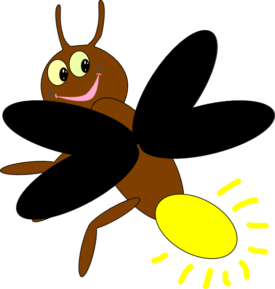 Cartoon Firefly Glowing Tail Illustration