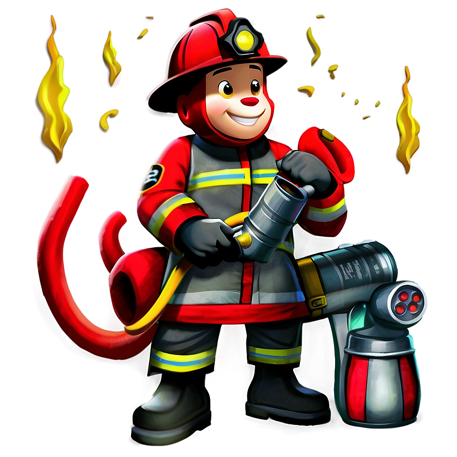 Cartoon Fireman Png 06252024