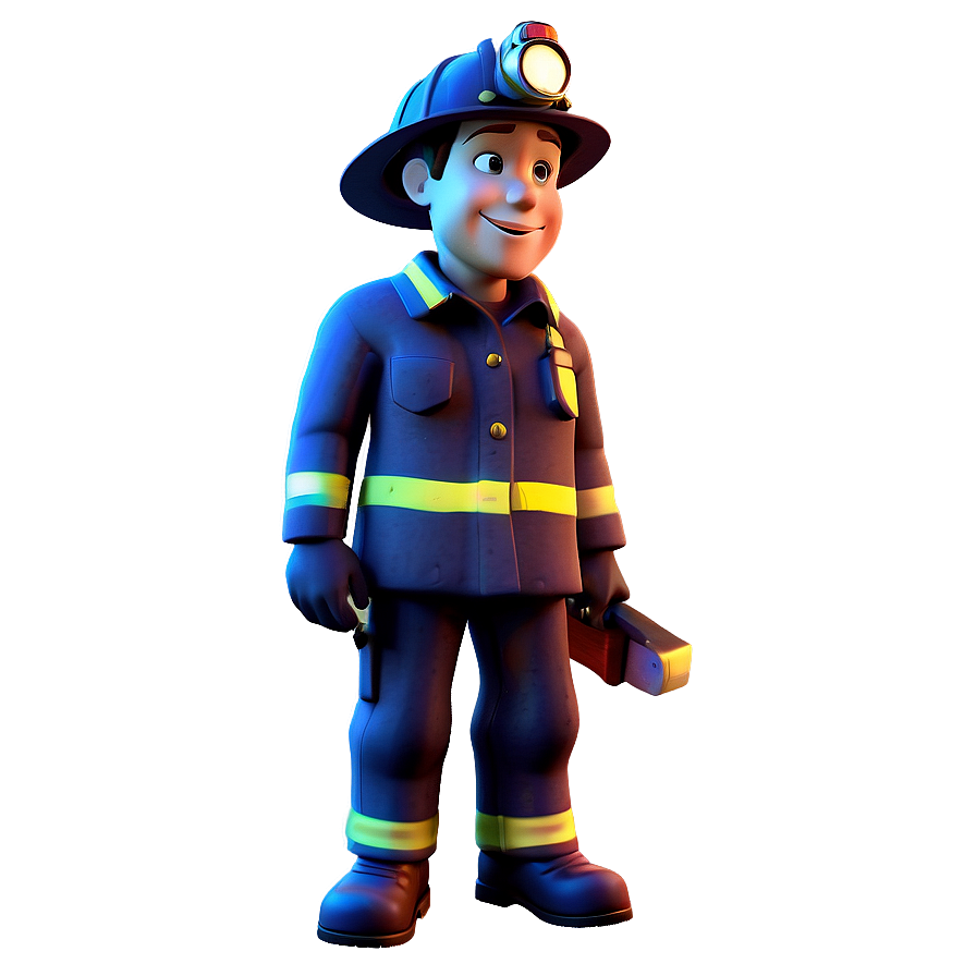 Cartoon Fireman Png Giw61