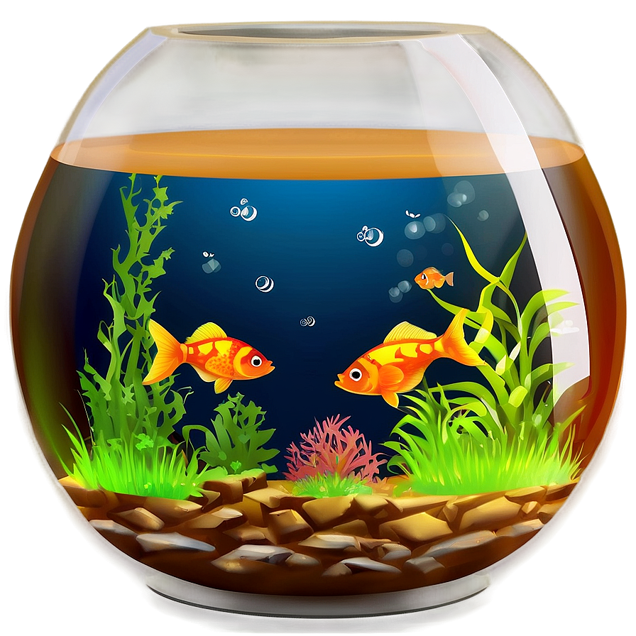 Cartoon Fishbowl Png Hwe