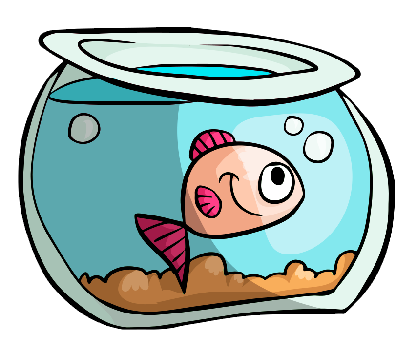 Cartoon Fishin Bowl