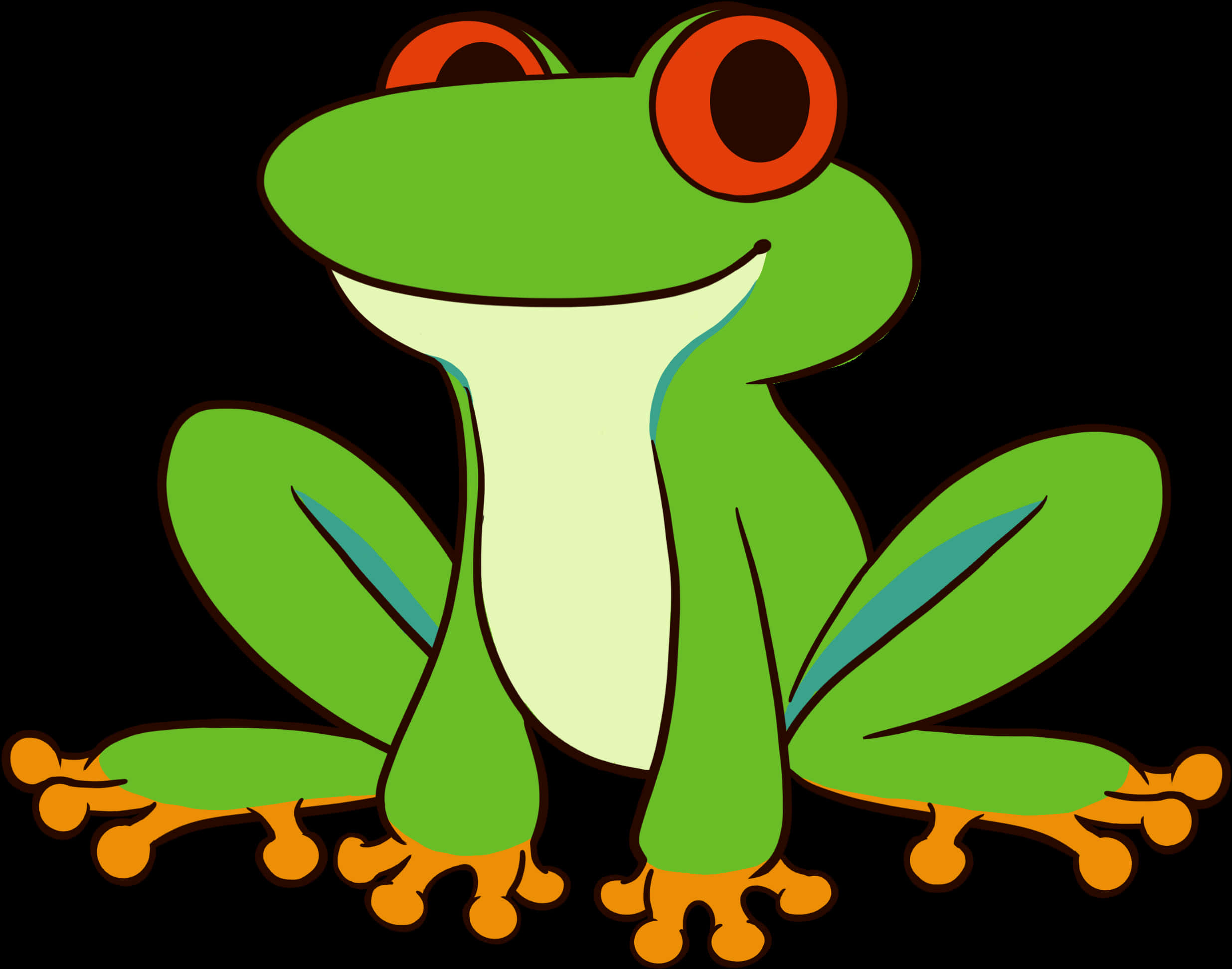 Cartoon Frog Illustration