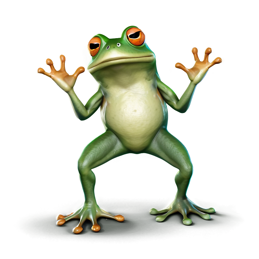 Cartoon Frog Jumping Png Blq