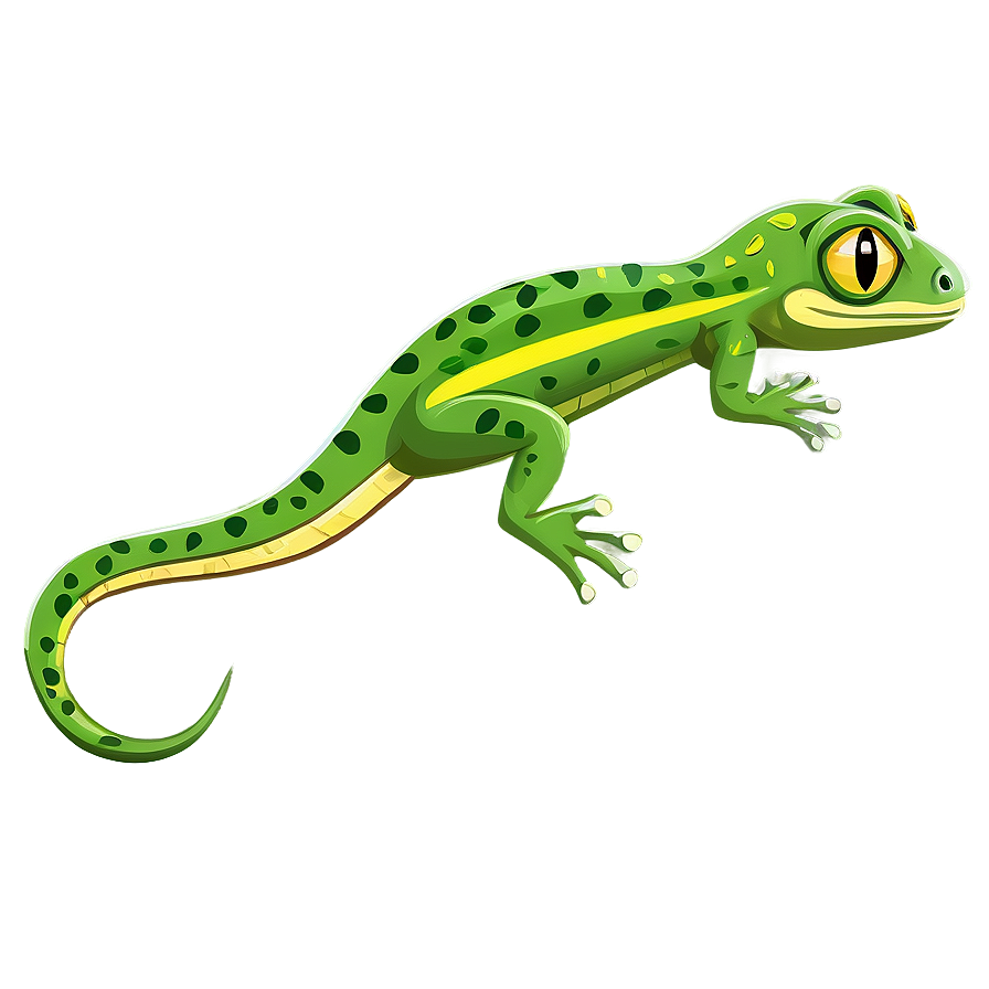 Cartoon Gecko Png Wth26