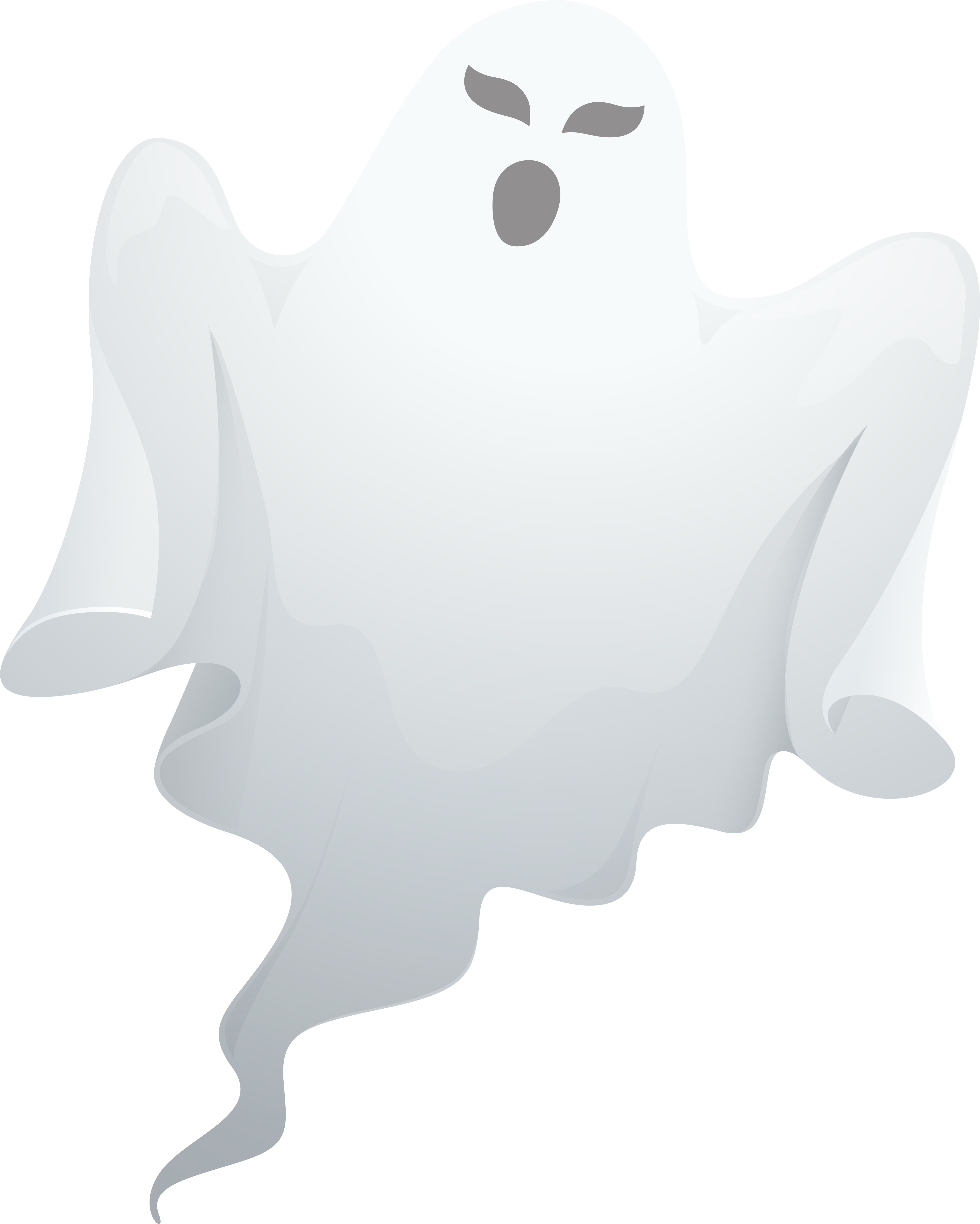 Cartoon Ghost Floating Graphic