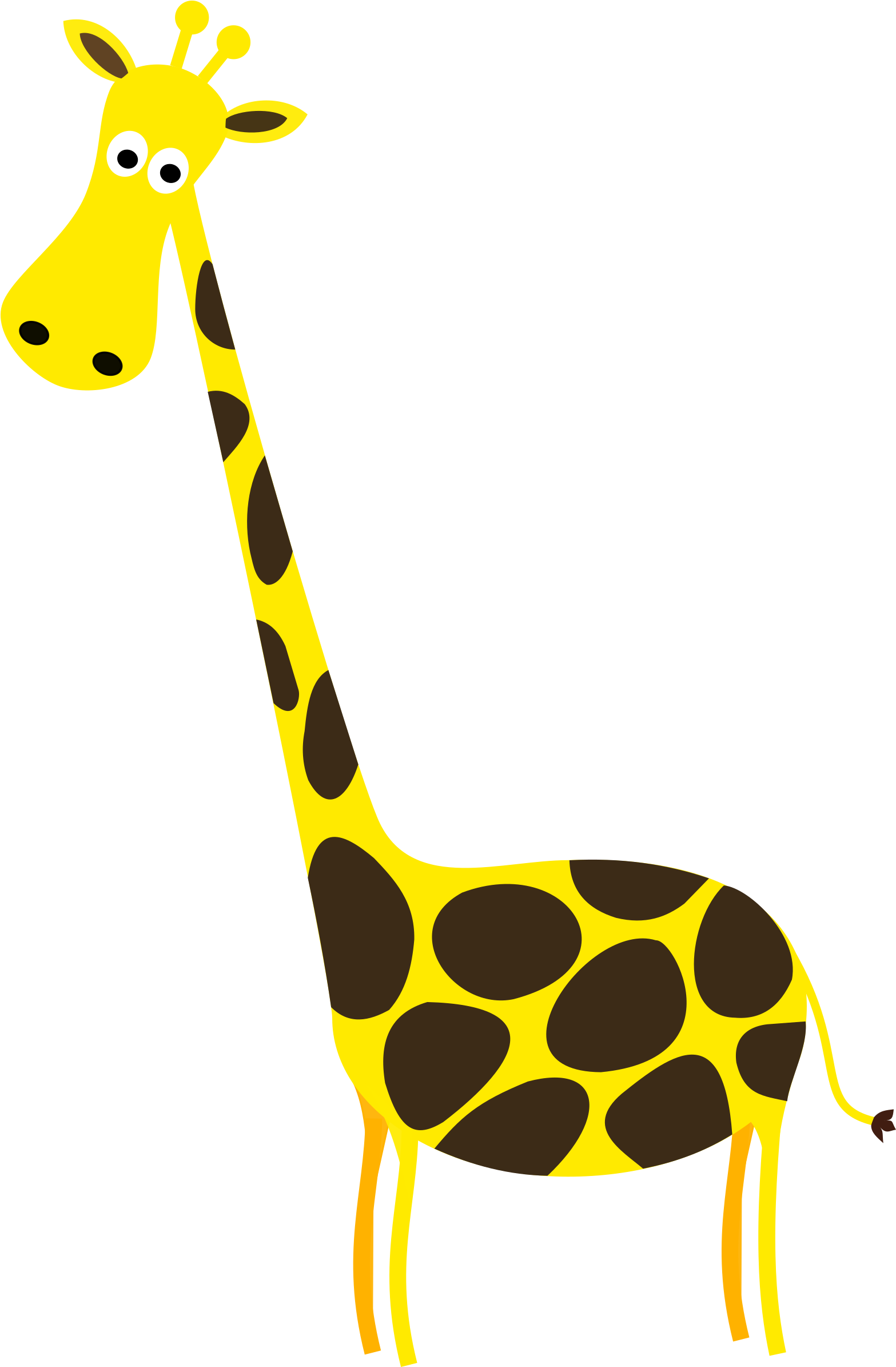 Cartoon Giraffe Standing