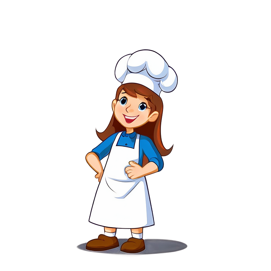 Cartoon Girl Baking Cookies Png Gff