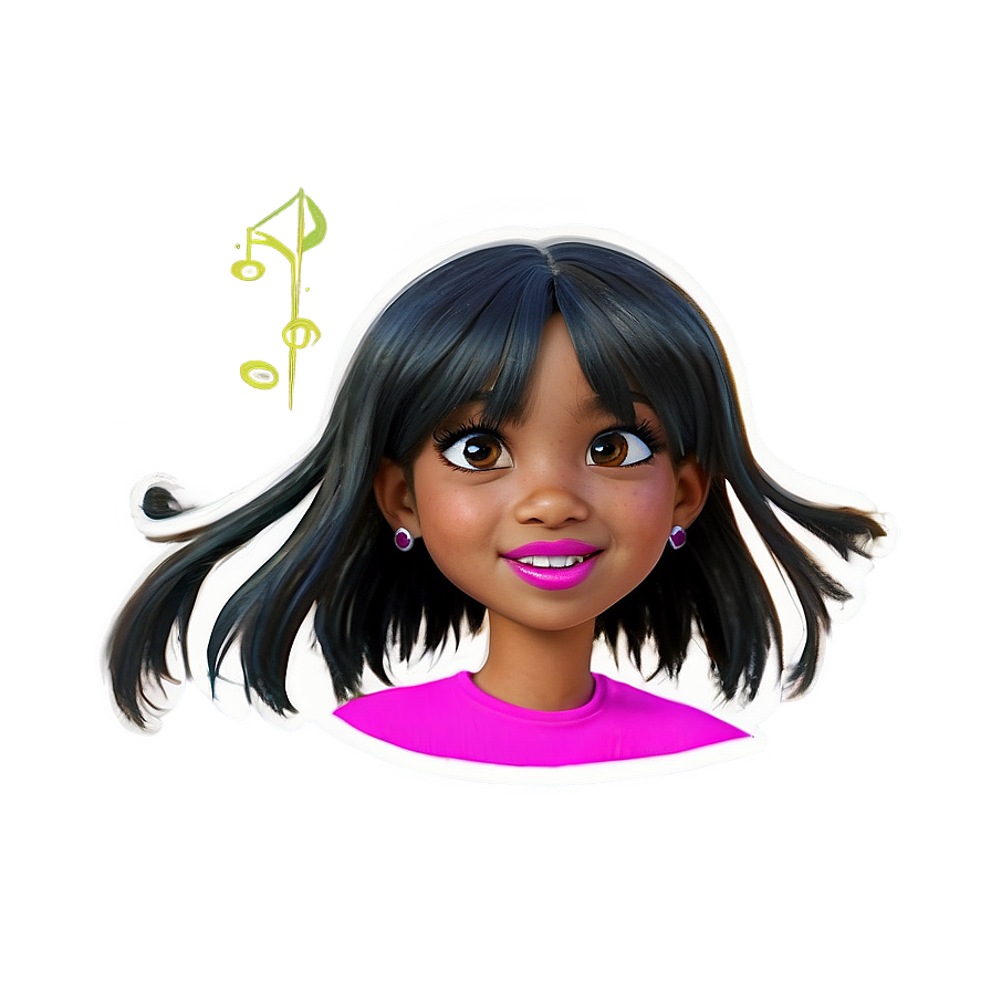 Cartoon Girl Hair Png Nkn