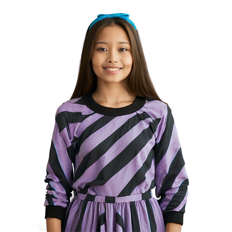 Cartoon Girl In Dress Png Xmx75