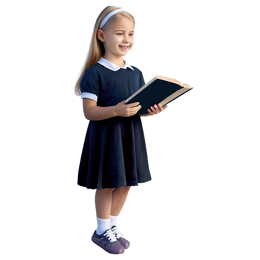 Cartoon Girl With Book Png 51