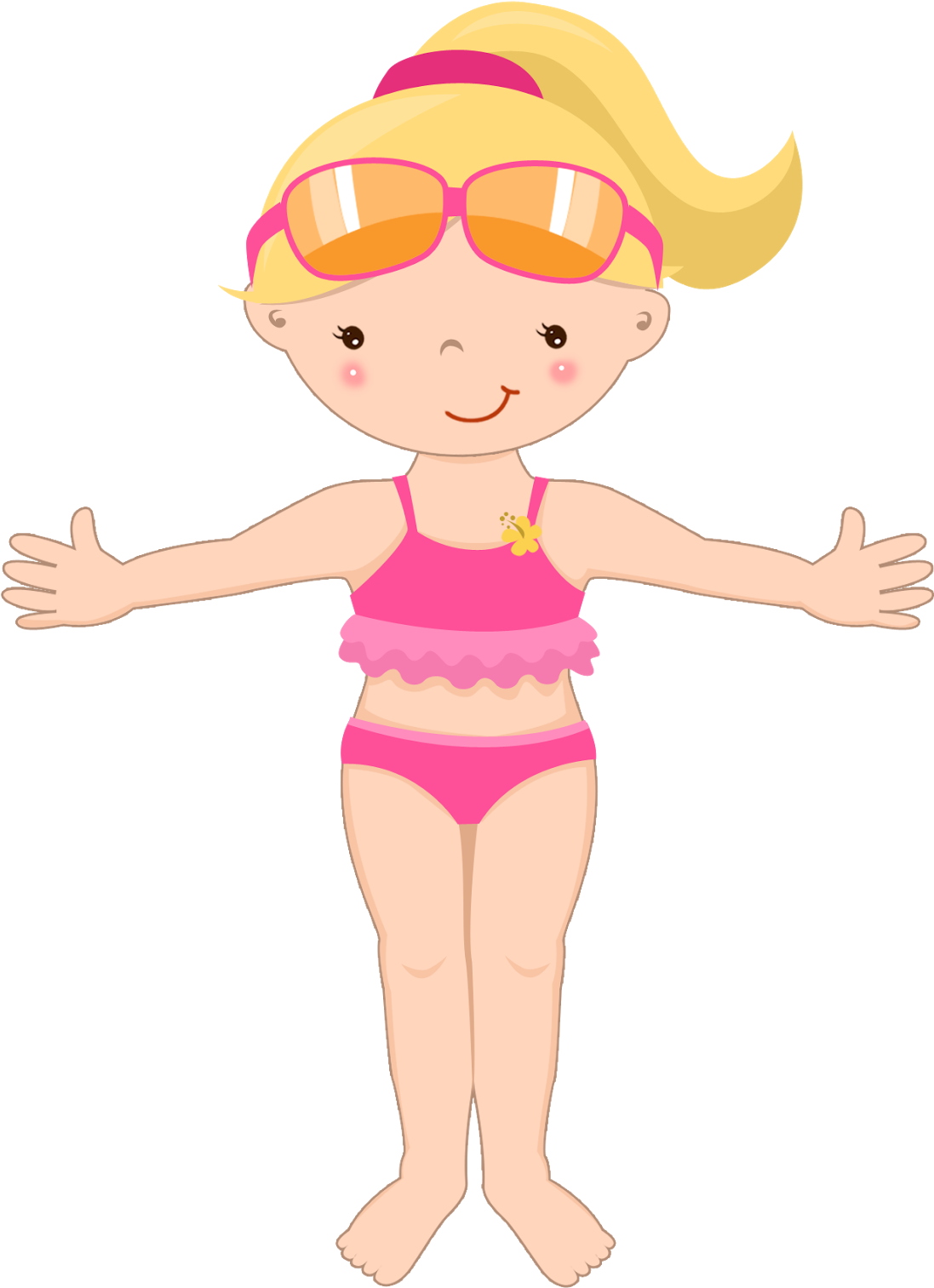 Cartoon Girlin Swimwear