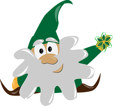 Cartoon_ Gnome_with_ Star_ Wand