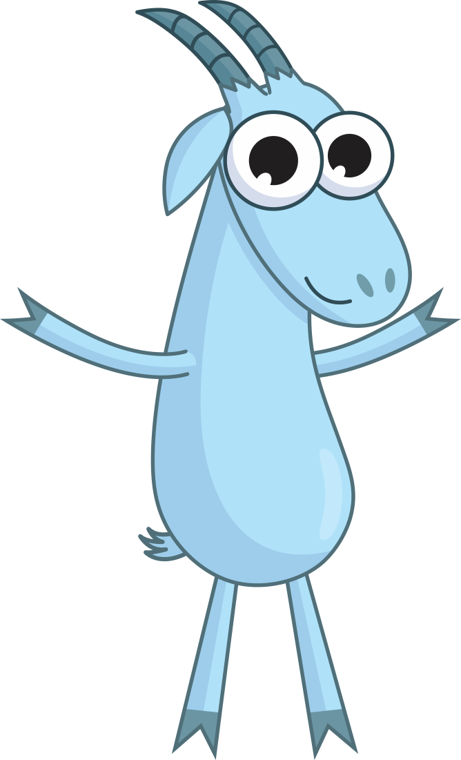 Cartoon Goat Character