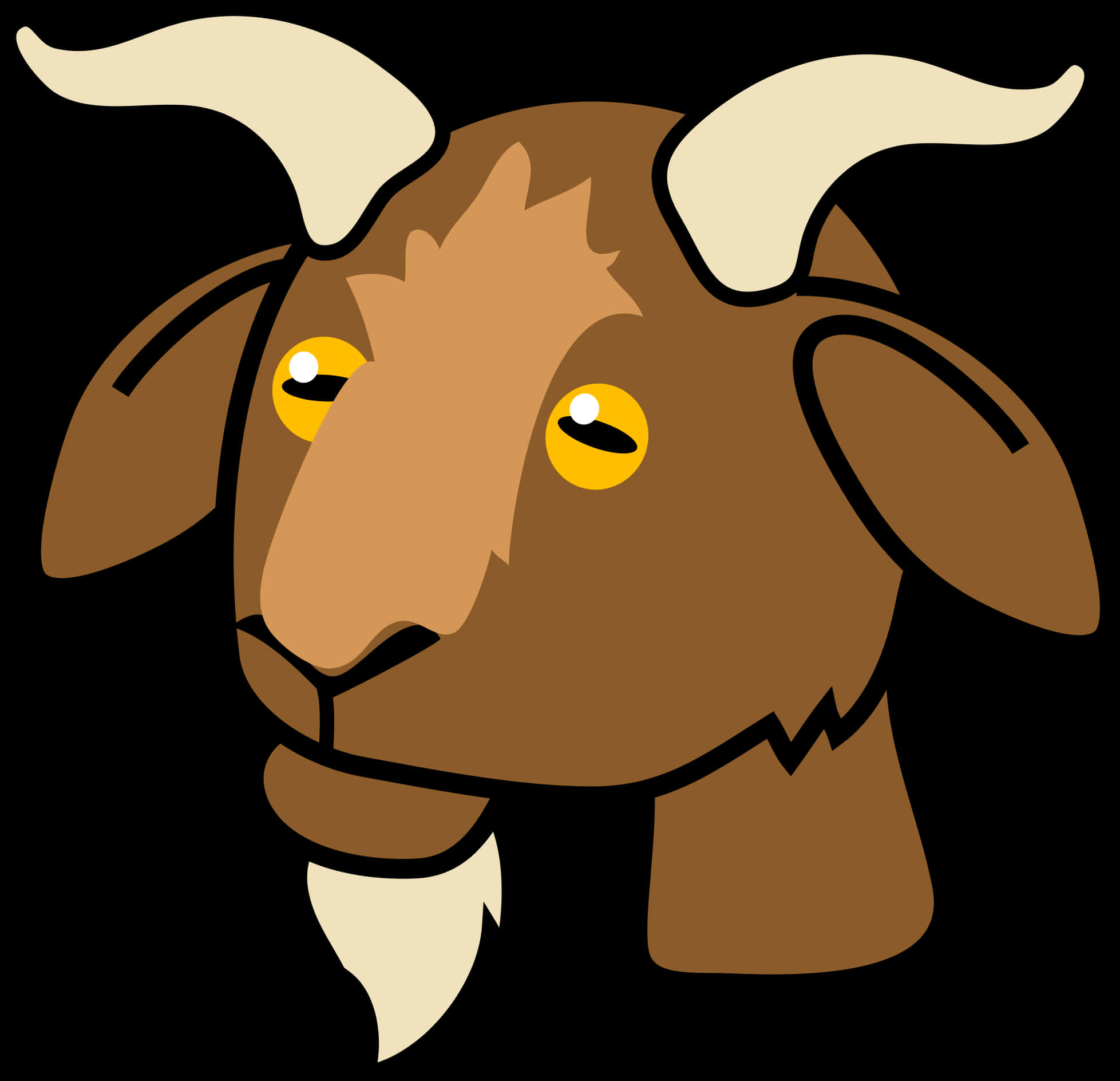 Cartoon Goat Graphic