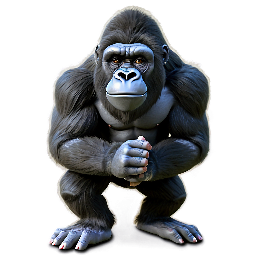 Cartoon Gorilla Character Png Fua49