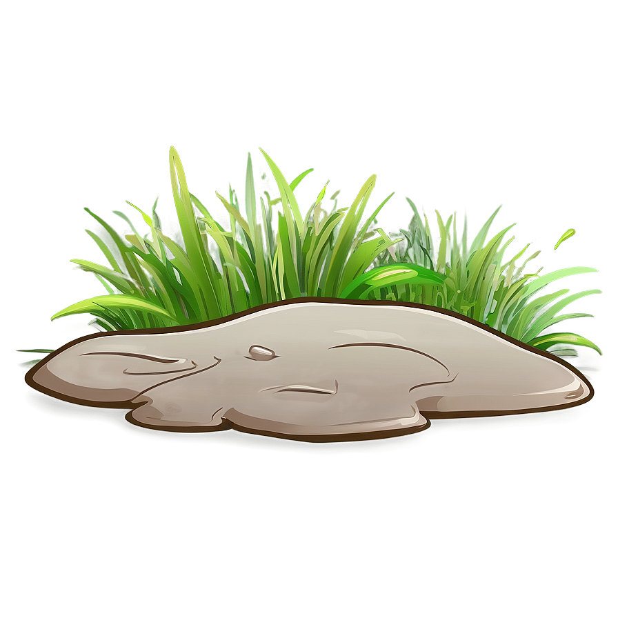 Cartoon Grass For Landscape Png 06122024