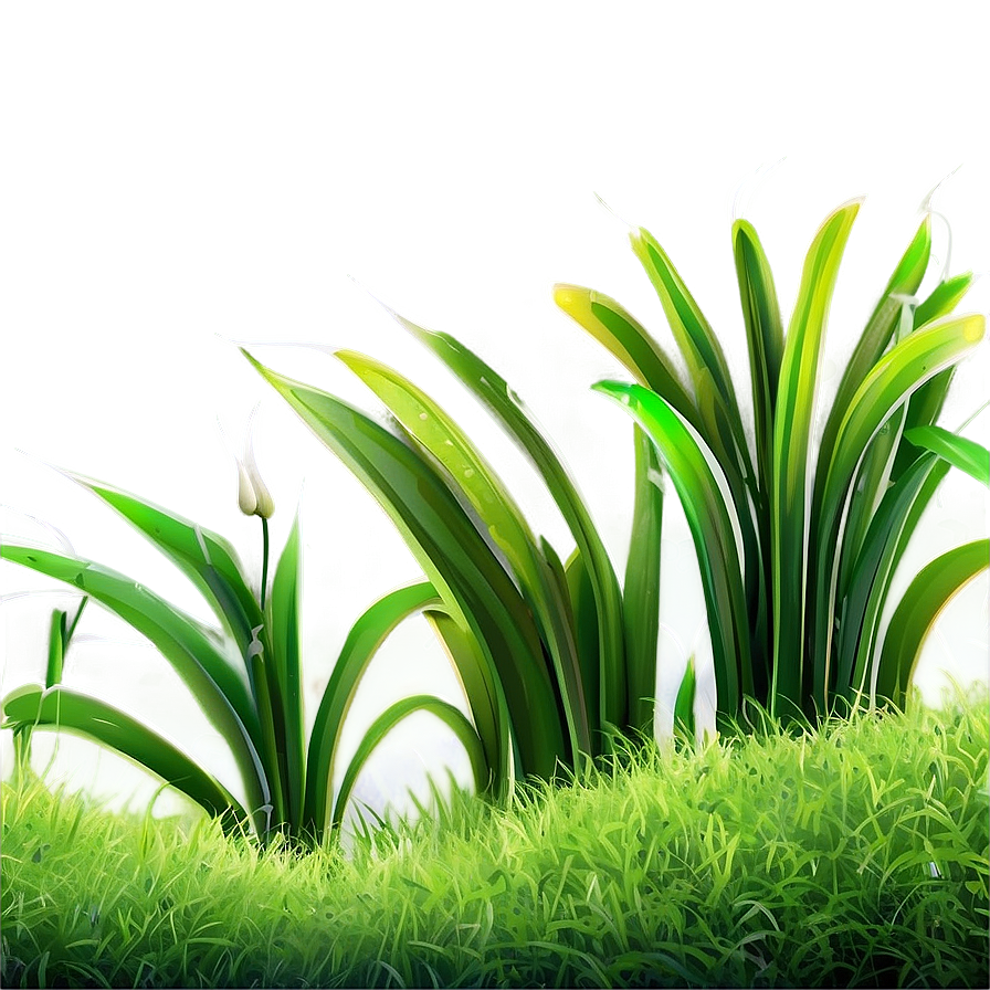 Cartoon Grass Outline Png Qie