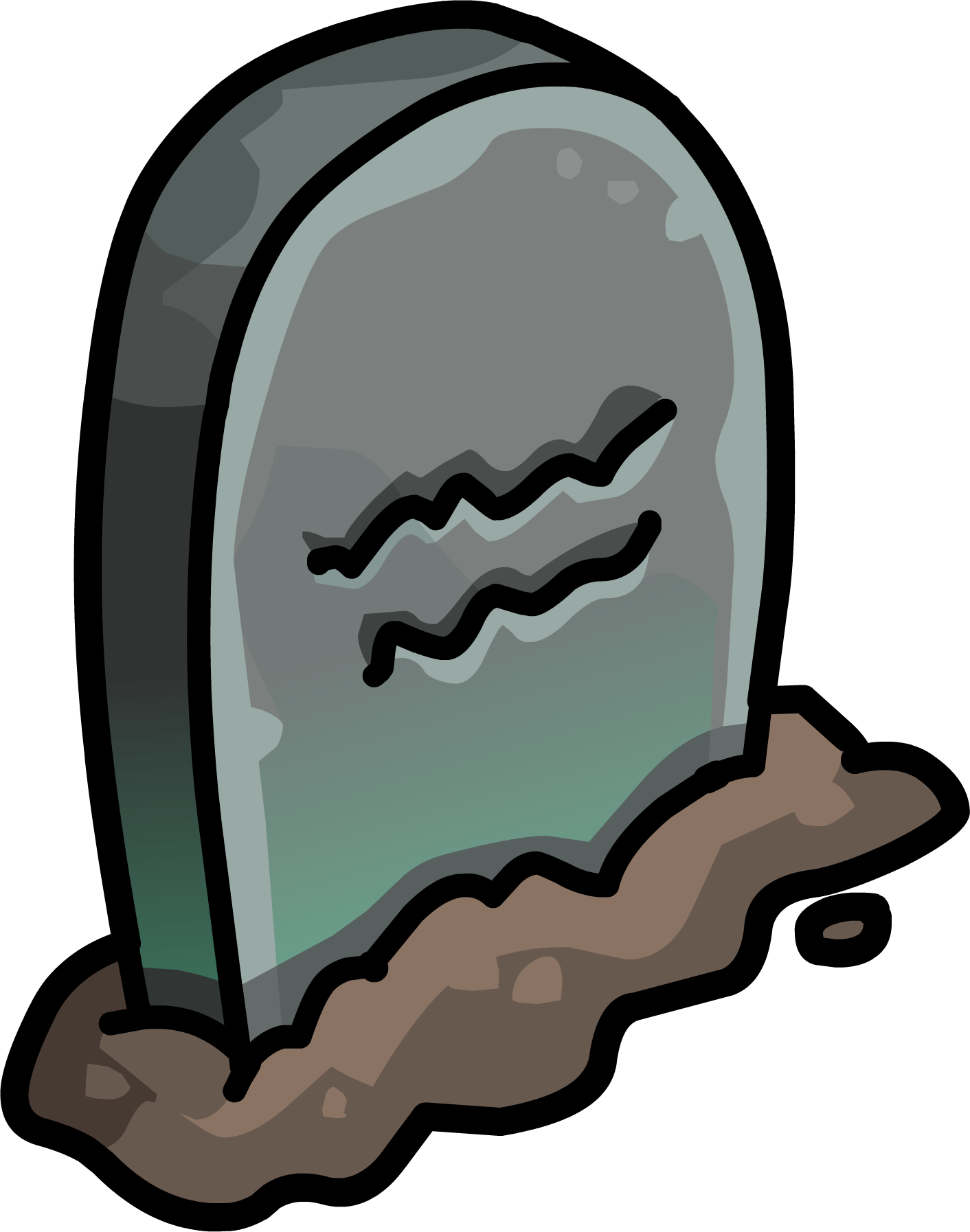 Cartoon Gravestone Illustration