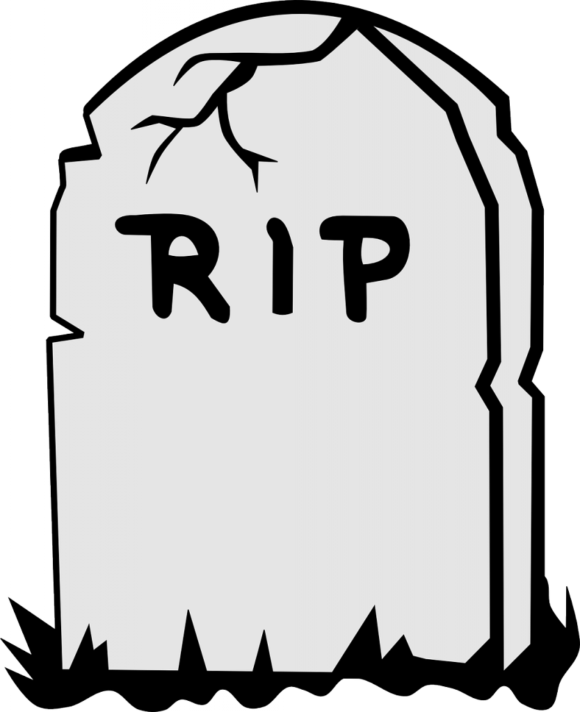 Cartoon Gravestone R I P