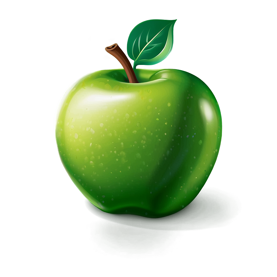 Cartoon Green Apple Png Oxb59