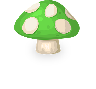 Cartoon Green Mushroom