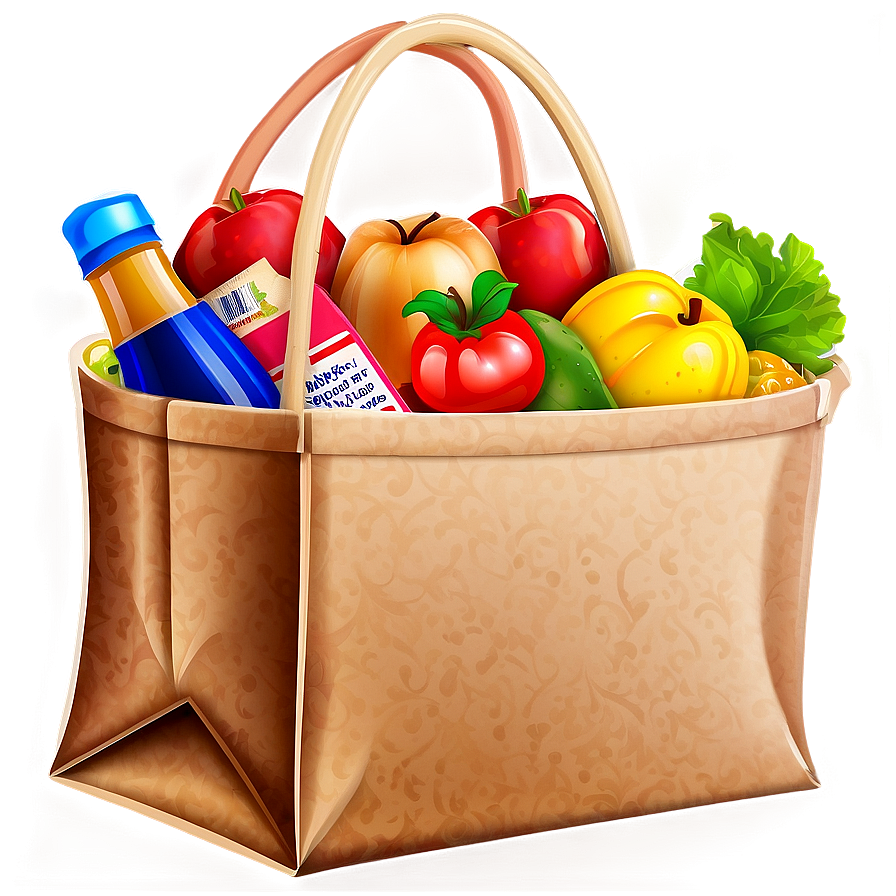 Cartoon Grocery Bag Png Fvu75