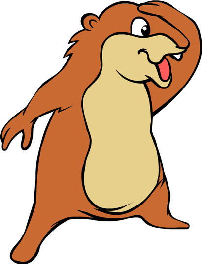 Cartoon Groundhog Standing