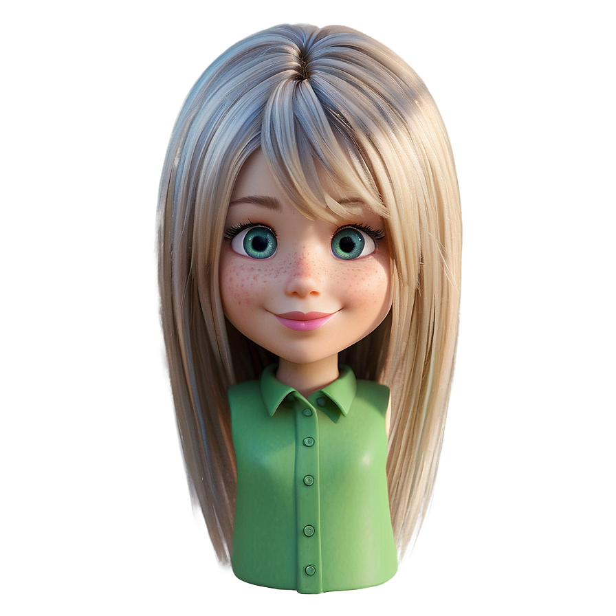 Cartoon Hair For Animation Png 06272024