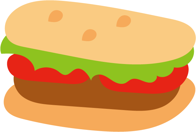 Cartoon Hamburger Illustration