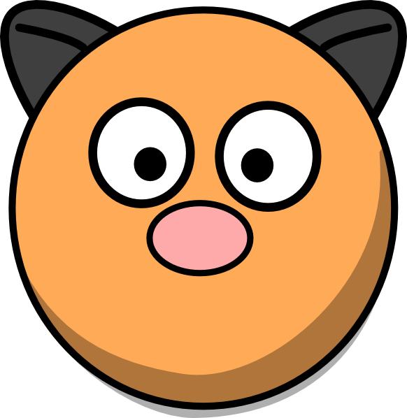 Cartoon Hamster Face Graphic