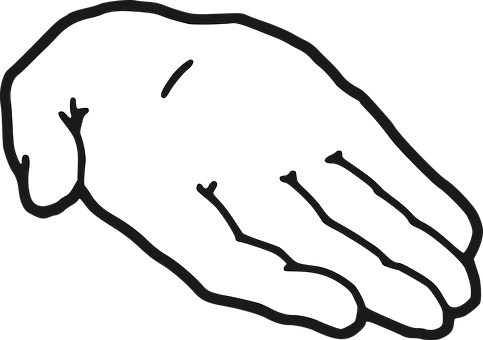 Cartoon_ Hand_ Silhouette_ Vector