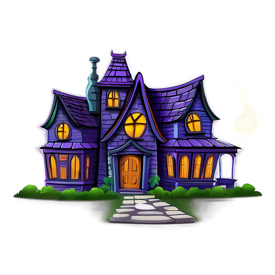 Cartoon Haunted House Png 05242024