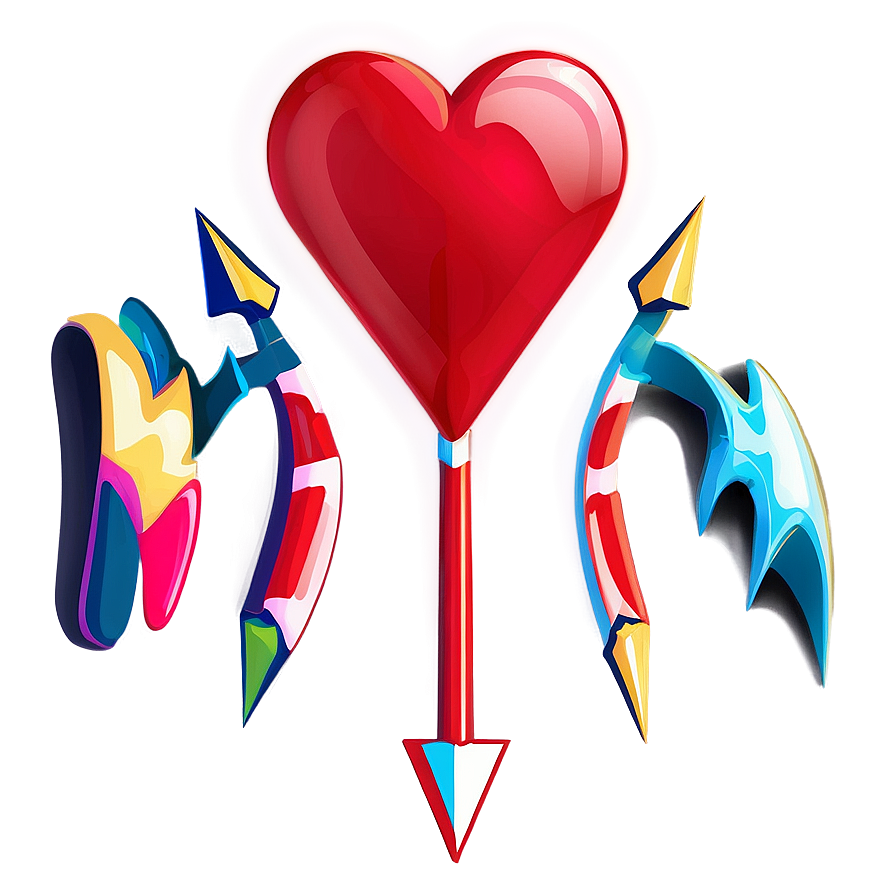 Cartoon Heart And Arrow Png Hoa81