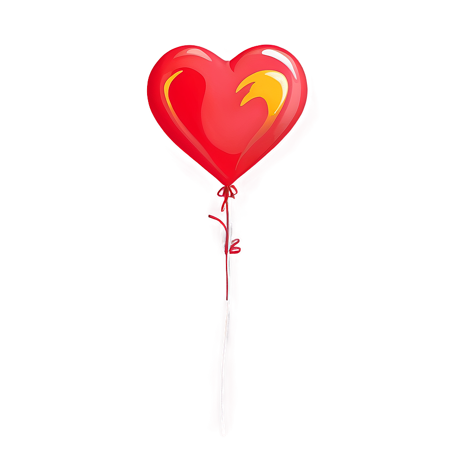 Cartoon Heart Balloon Png Joj